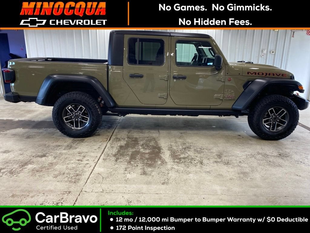 2026 Jeep Gladiator Base in Green — front three-quarter view