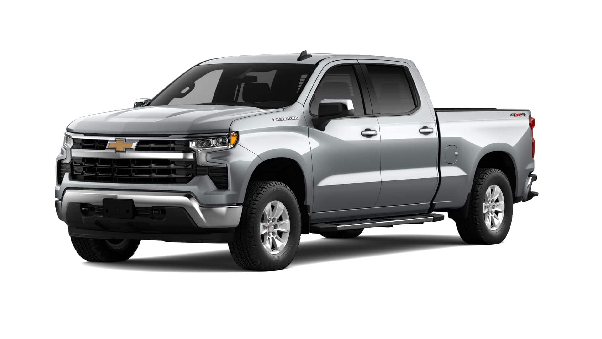 2026 Chevrolet Silverado 1500 LT in Sterling Gray Metallic — front three-quarter view