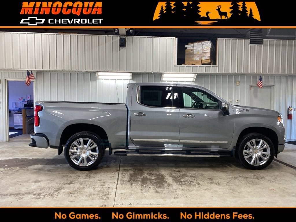 2026 Chevrolet Silverado 1500 High Country in Sterling Gray Metallic — front three-quarter view