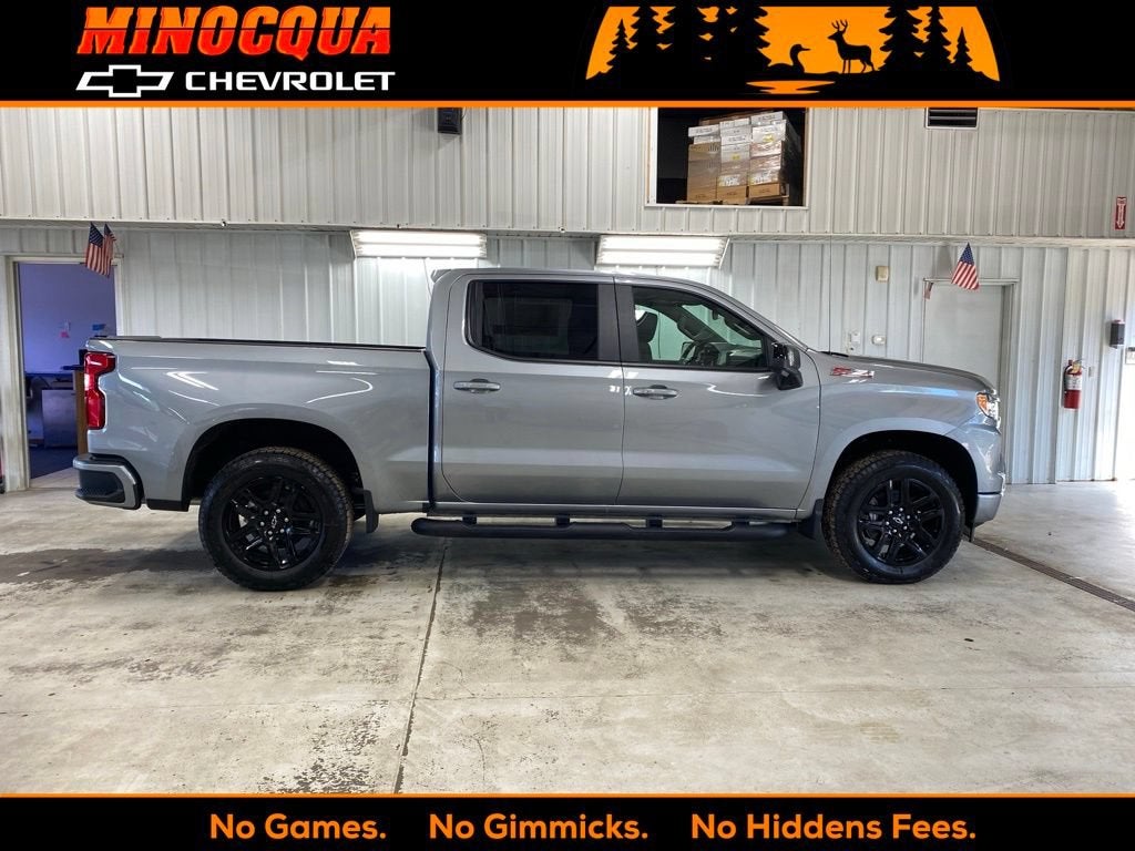 2026 Chevrolet Silverado 1500 RST in Sterling Gray Metallic — front three-quarter view