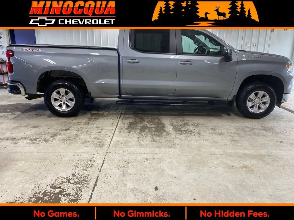 2024 Chevrolet Silverado 1500 LT in Sterling Gray Metallic — front three-quarter view
