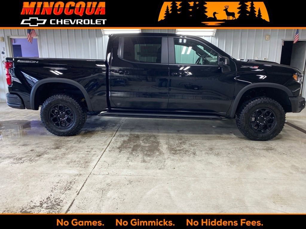 2026 Chevrolet Silverado 1500 ZR2 in Black — front three-quarter view