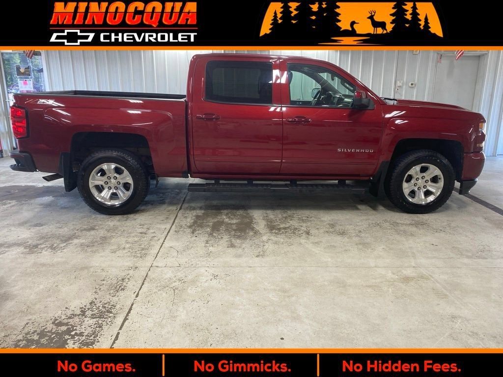 2018 Chevrolet Silverado 1500 LT in Cajun Red Tintcoat — front three-quarter view