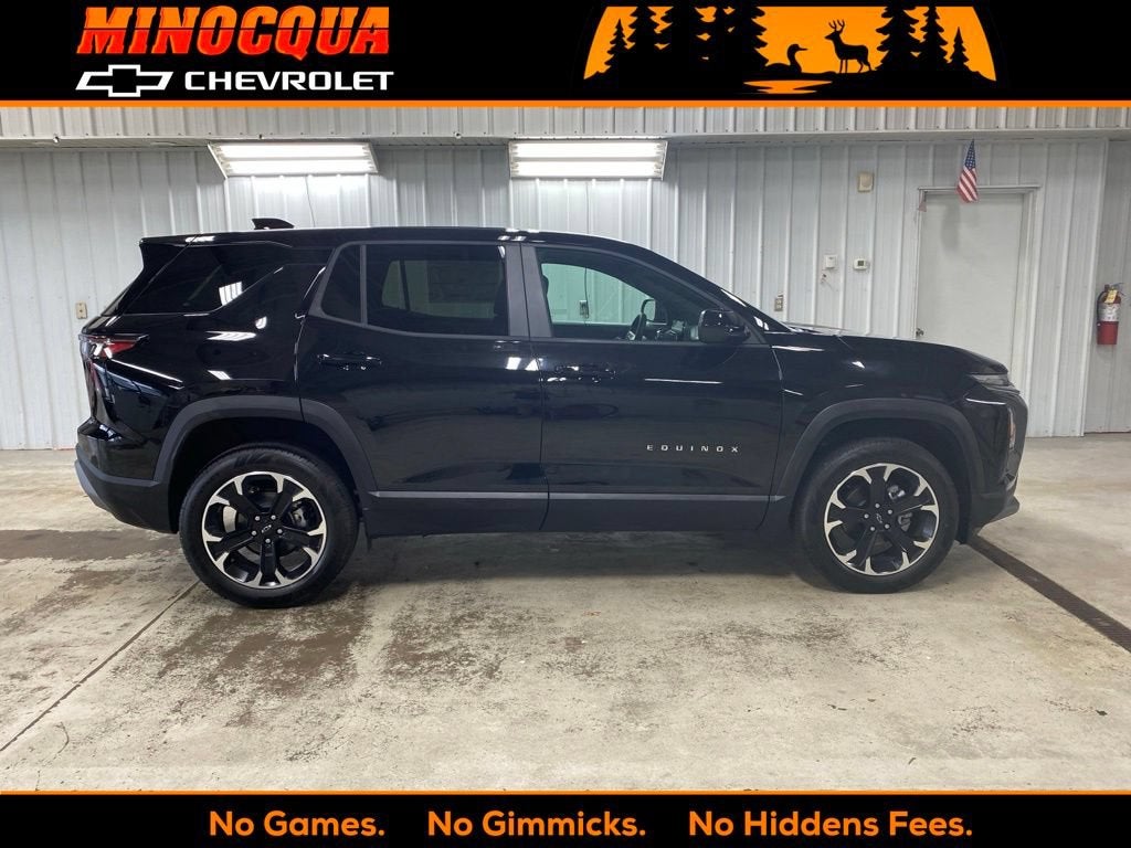 2026 Chevrolet Equinox LT in Mosaic Black Metallic — front three-quarter view