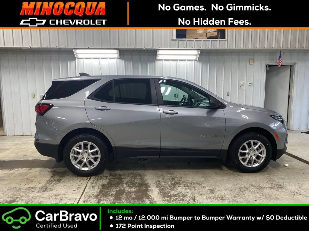 2024 Chevrolet Equinox LS in Sterling Gray Metallic — front three-quarter view