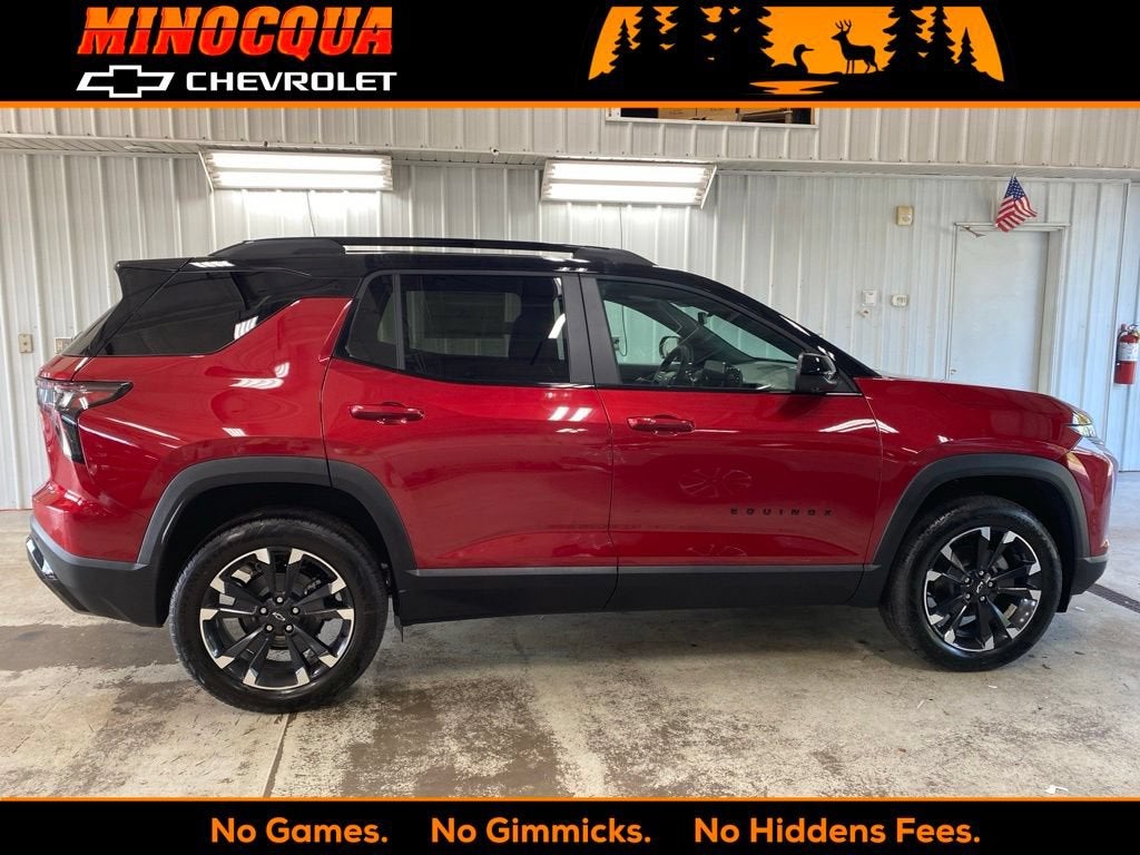 2027 Chevrolet Equinox AWD RS in Radiant Red Tintcoat — front three-quarter view