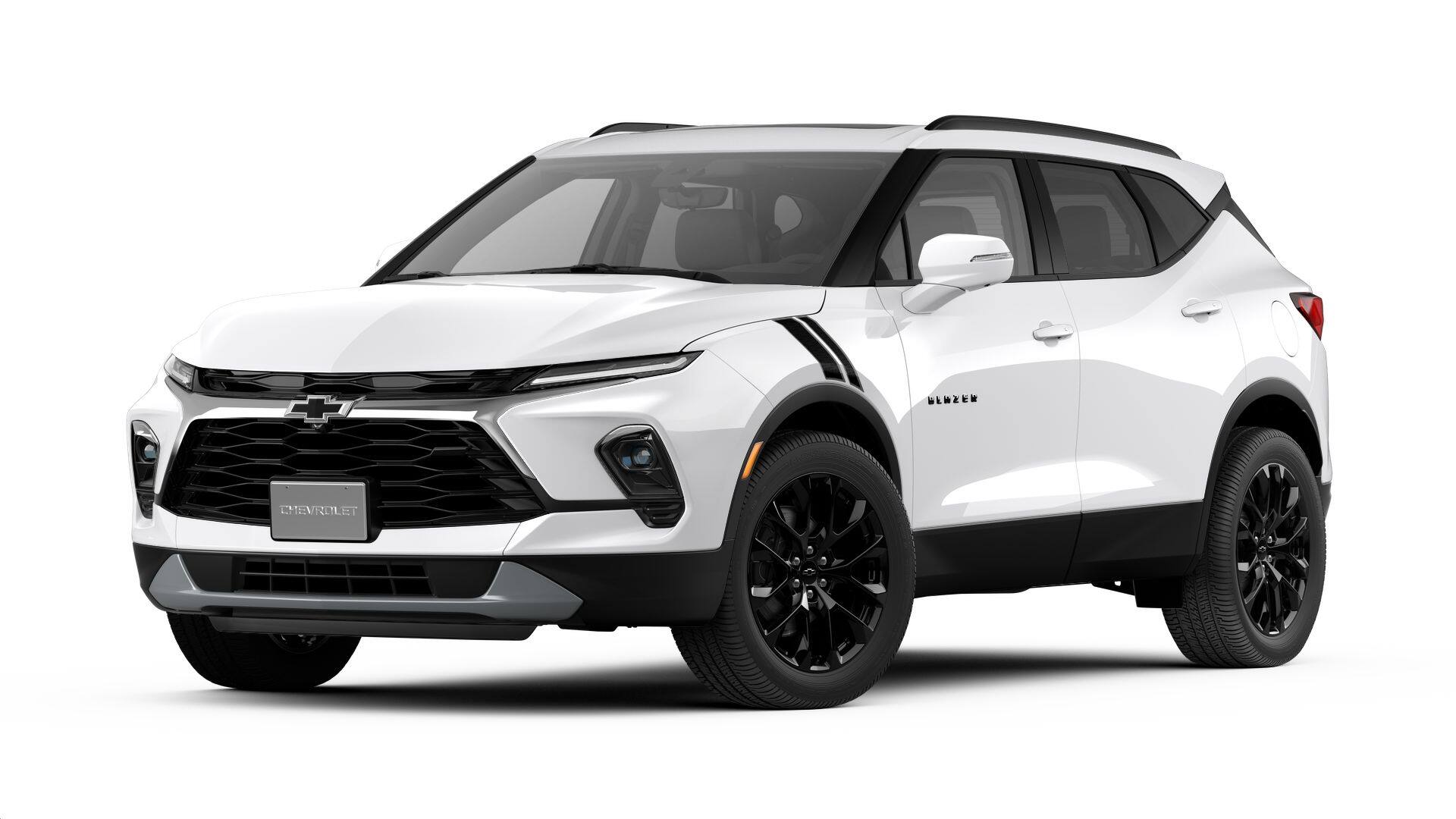 2026 Chevrolet Blazer 3LT in Summit White — front three-quarter view