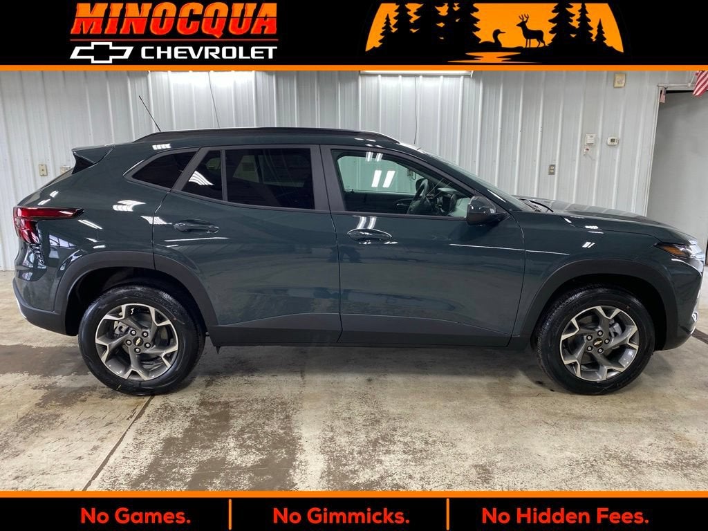 2026 Chevrolet Trax Base in Cypress Gray — front three-quarter view